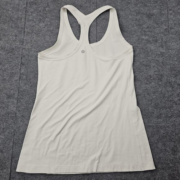 Lululemon Tank Top Womens Size 10 White Racerback Athletic Yoga Gym Workout - Picture 4 of 4